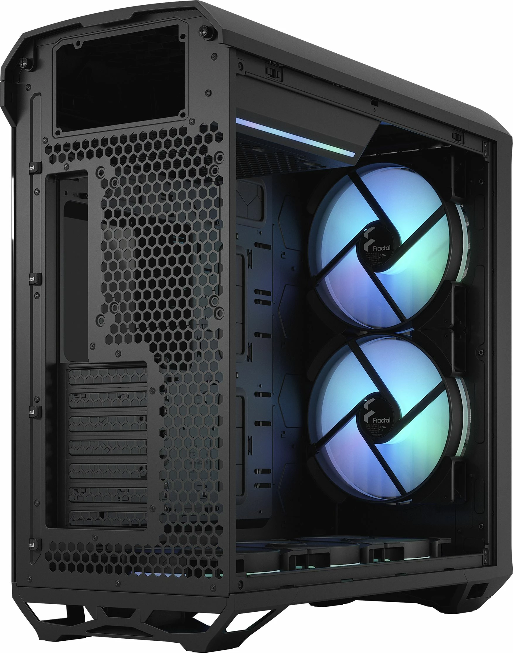 Kasë Fractal Design Torrent RGB TG Light Tint FD-C-TOR1A-04, Full Tower, e zezë