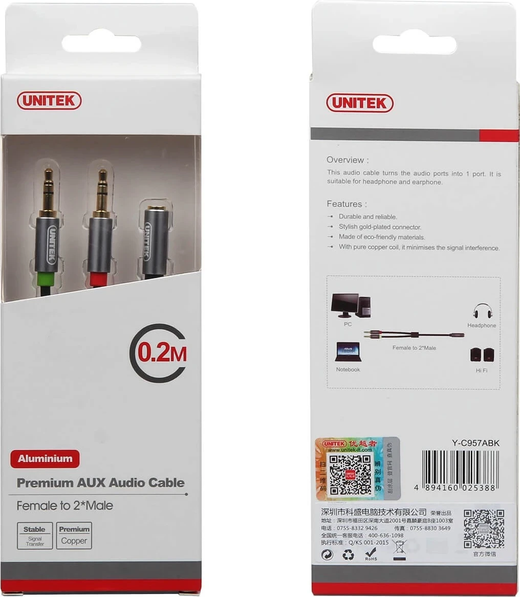 Kabllo Unitek miniJack, për të gjithë