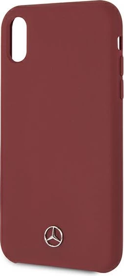 Mbështjellës Mercedes MEHCI61SILRE për iPhone XR, silikon, i kuq