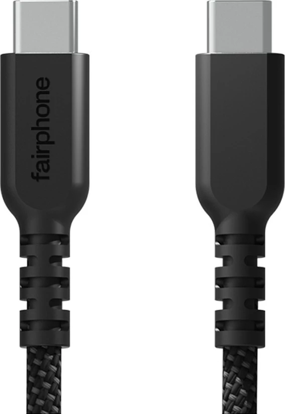 Kabllo karikimi Fairphone USB-C Long Life, 1 m, e zezë