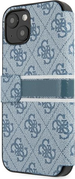 Mbështjellës Guess GUBKP13S4GDBL për iPhone 13 mini 5.4", 4G Stripe, kaltër