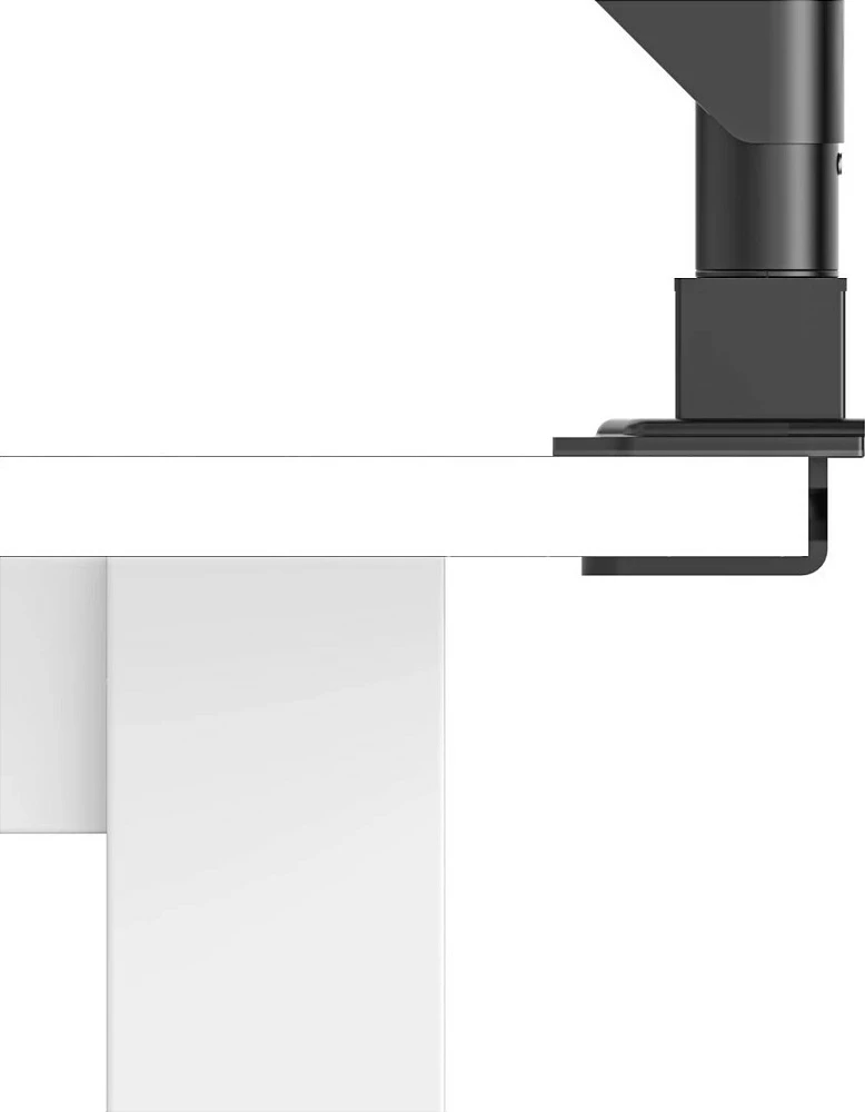 Mbajtëse monitori Hama, 2 monitorë, gas spring, 17-35", VESA 75x75/100x100, clamp tavoline, e zezë