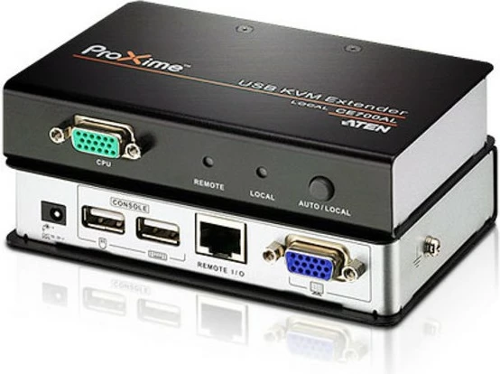 Zgjatues KVM ATEN CE700A, VGA/USB, 150m, i zi/gri