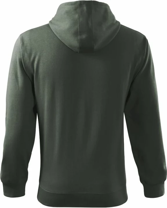 Duks me zip për meshkuj Malfini, Trendy Zipper M, ngjyrë e gjelbër