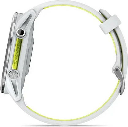 Smartwatch Garmin Forerunner 970, AMOLED 1.4", GPS, Wi‑Fi, 56 g, rrip bardhë/verdhë