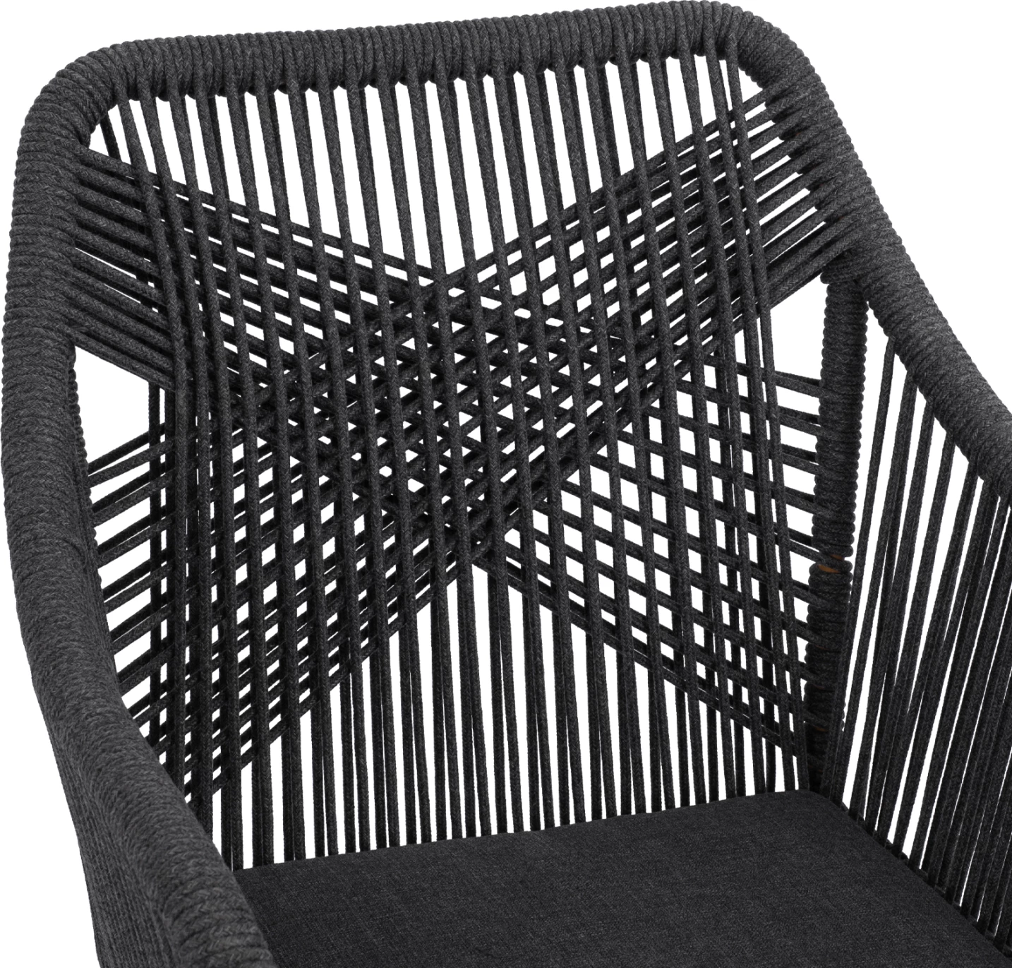 Karrige alumini MYRTIA FH5549.01 me litar gri dhe këmbë arre 62x63x90Hcm