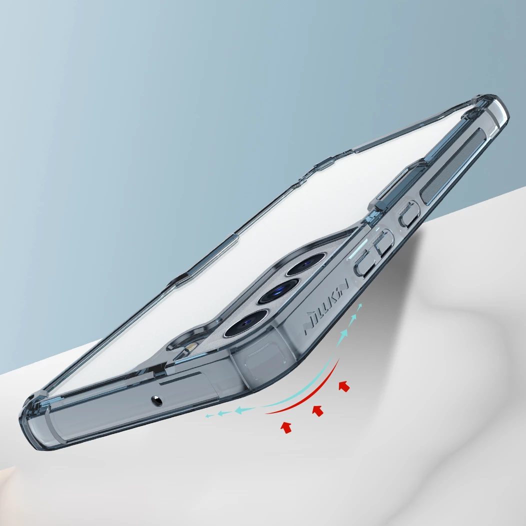 Mbështjellës Nillkin Nature Pro për Samsung Galaxy S22+, i tejdukshëm, i bardhë