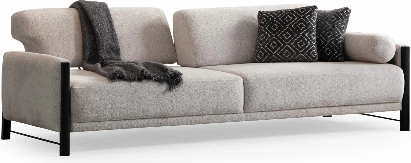 Divan treshe Nora, bezhë, Atelier del Sofa