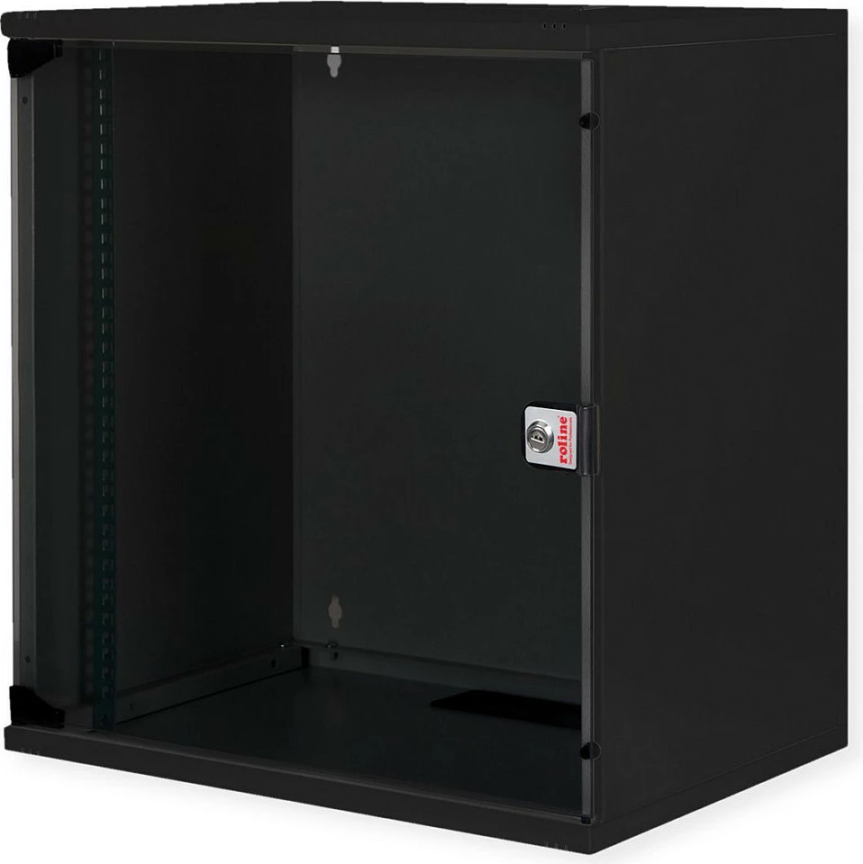 Kabinet rack muri ROLINE Basic 12U 19", 540x400 mm, derë xhami, i zi