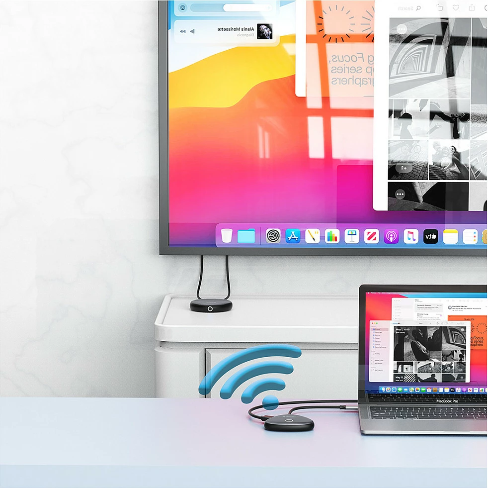Adapter wireless display Verbatim Share My Screen WDA-02, USB-C, 4K 30Hz, me hub USB, i zi