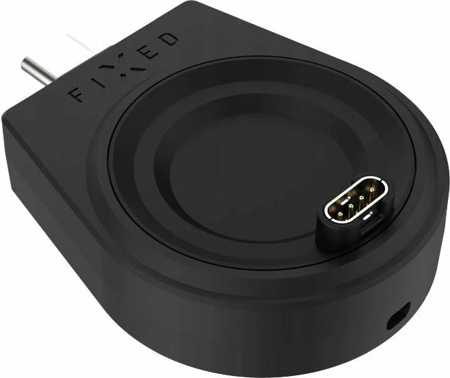 Adapter karikimi USB-C Fixed FIXDW-GA-BK për Garmin (Fenix/Epix/Venu/Vívoactive), 4-pin 2.5W, pa kabllo, i zi