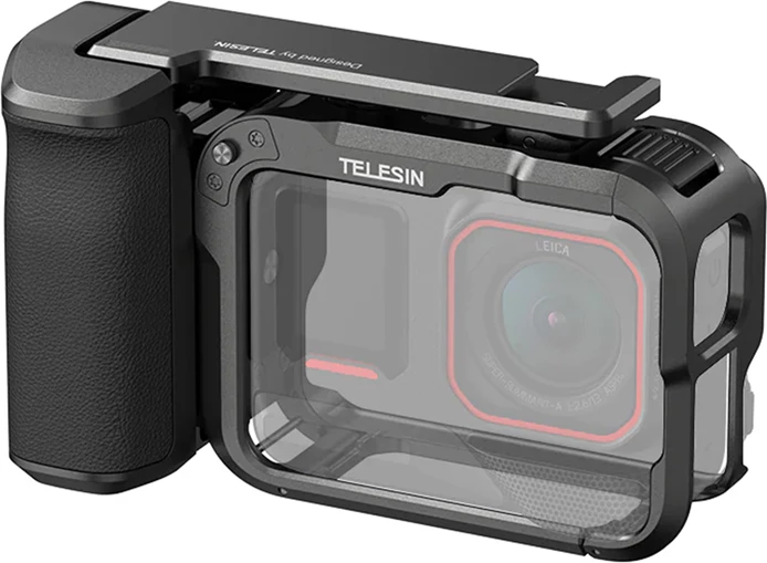 Kasë mbrojtëse me dorezë Telesin S6-FMS-31-TIS për Insta360 Ace Pro/Ace Pro 2, e zezë