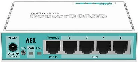 Router MikroTik RB750GR3, Gigabit Ethernet, Turquoise
