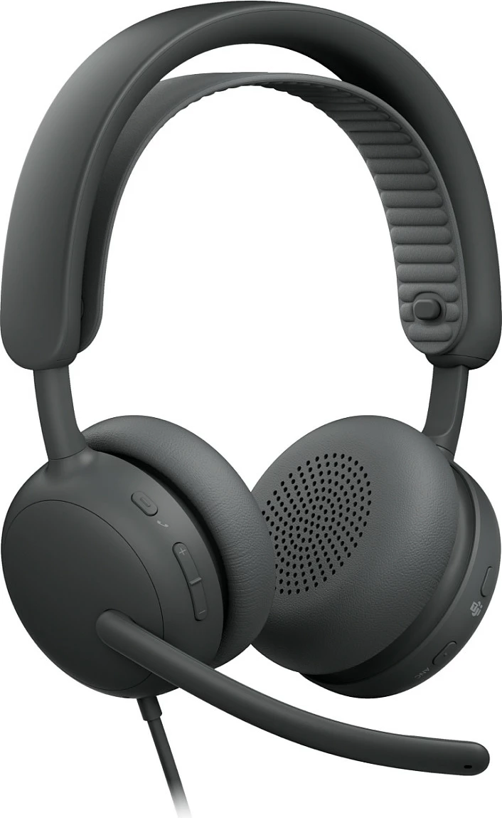 Kufje Logitech Zone Wired 2 for Business, me kabllo, ANC hibride, USB-C/USB-A, Graphite