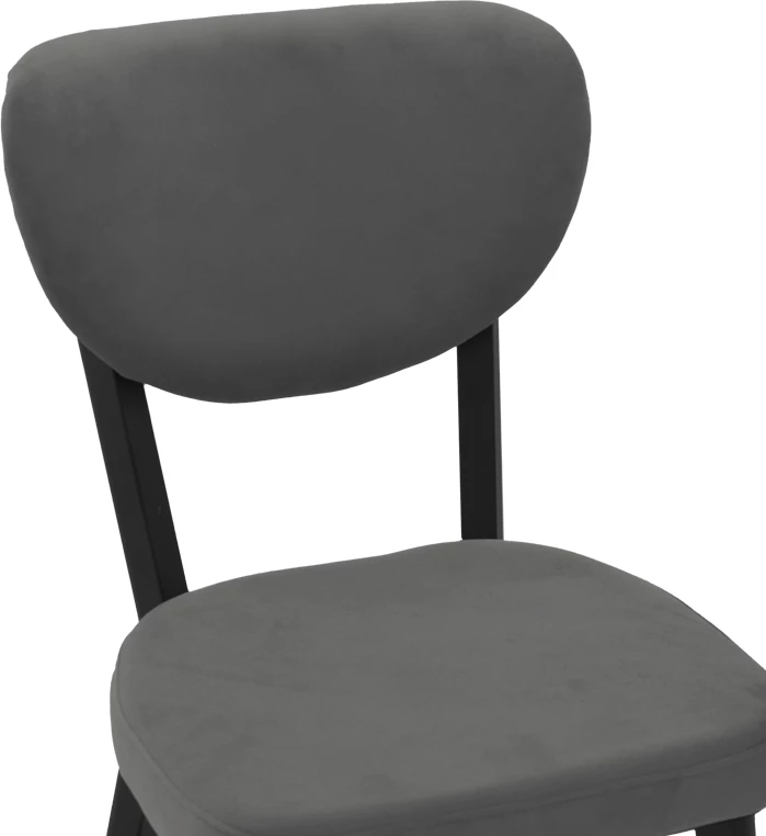 Karrige Joley kadife e zezë e errët-metal i zi 45x39x86.5cm