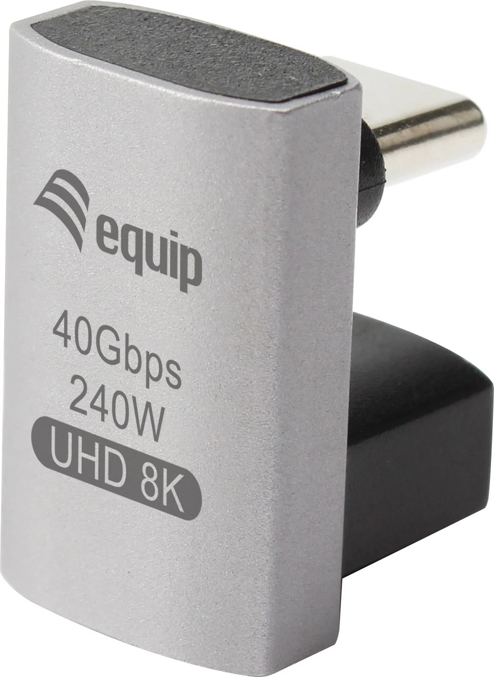 Adapter USB4 C në C Equip 133478, 40Gbps, PD 240W, 3 copë, zi, hiri