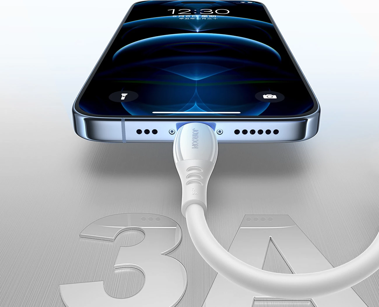 Kablë Joyroom S-A59 Vibrant Series USB-A në Lightning 1.2 m 3A, e bardhë