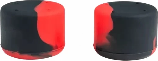 Mbulesa silikoni për thumbstick Nacon Bigben, për kontrollor PS4/PS5, set 3 palë, e zezë/kuqe