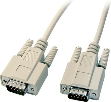 Kabel serik EFB Elektronik EK129.5, DE-9 mashkull në DE-9 mashkull, 5 m, bezhë