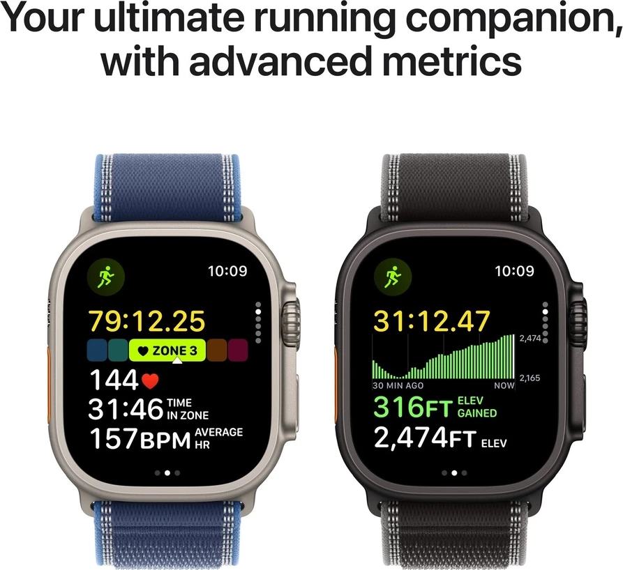 Apple Watch Ultra 3 Cellular 49mm M/L Black/Charcoal Trail Loop