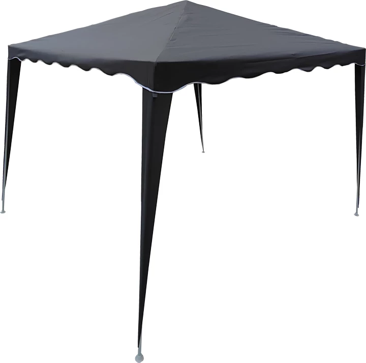 Gazebo me kornizë metali, pëlhurë antracit, 3x3m