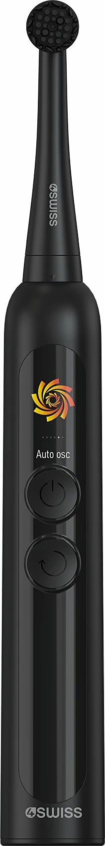 Furçë dhëmbësh elektrike 4Swiss ST216 Electrosonic Care+ 6 moda, 2 koka, LCD, IPX7, 2000 mAh, e zezë