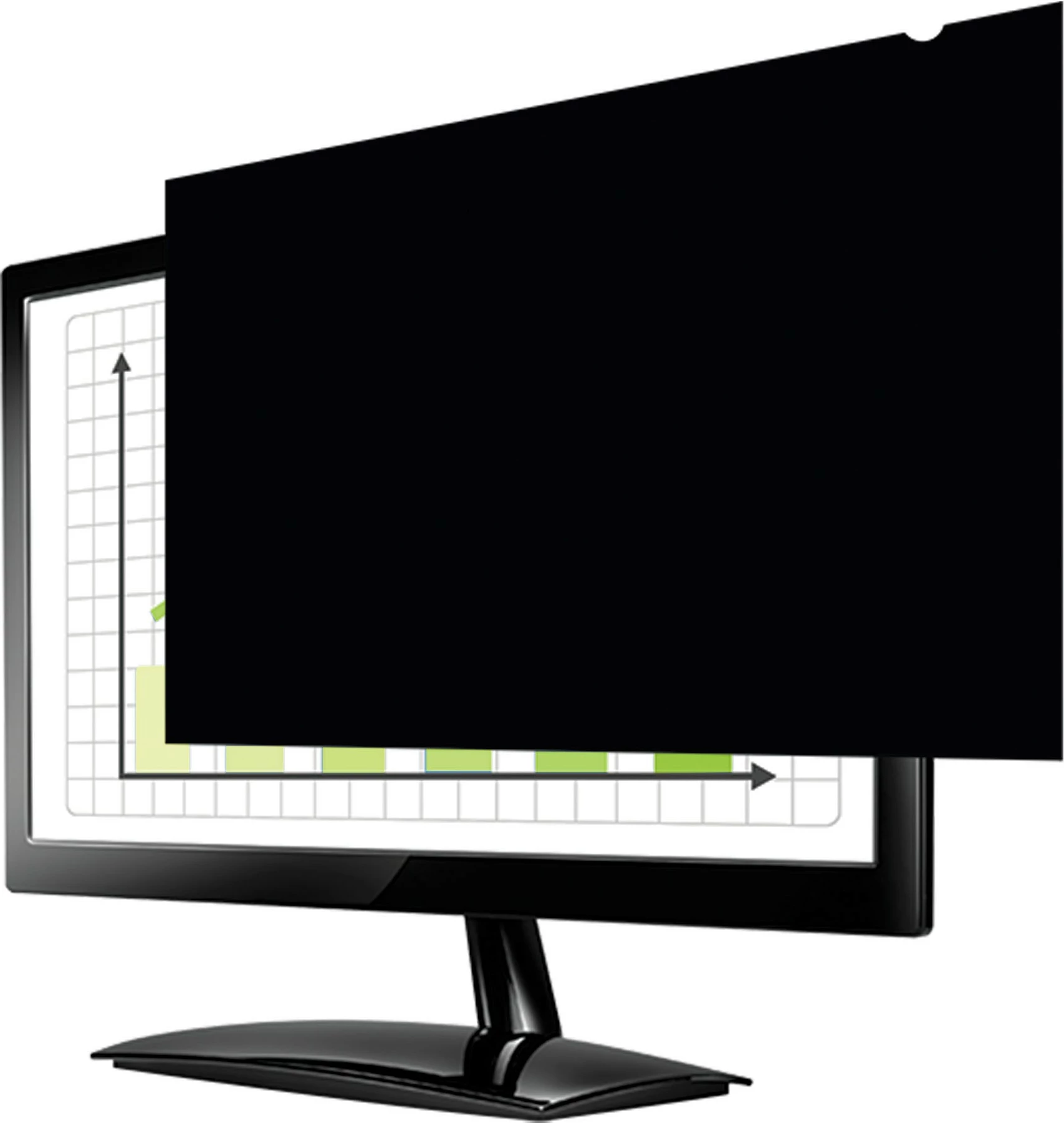 Filtër privatësie Fellowes për monitor 24 inç, 16:9, i zi