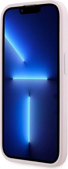 Mbështjellës Karl Lagerfeld Diagonal Quilted Script për iPhone 14 Pro Max, rozë