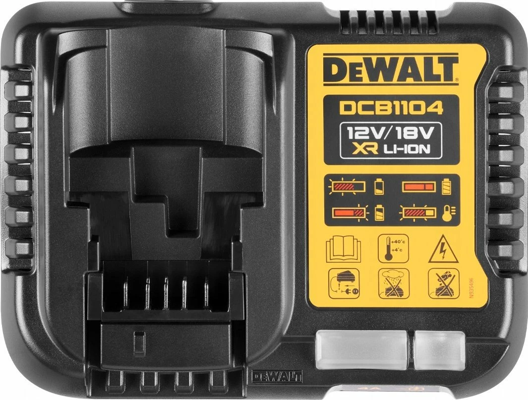 Set karikues Dewalt DCB1104P2, DCB1104 + 2x bateri XR Li-Ion 18V 5Ah DCB184 (set 3 copë)