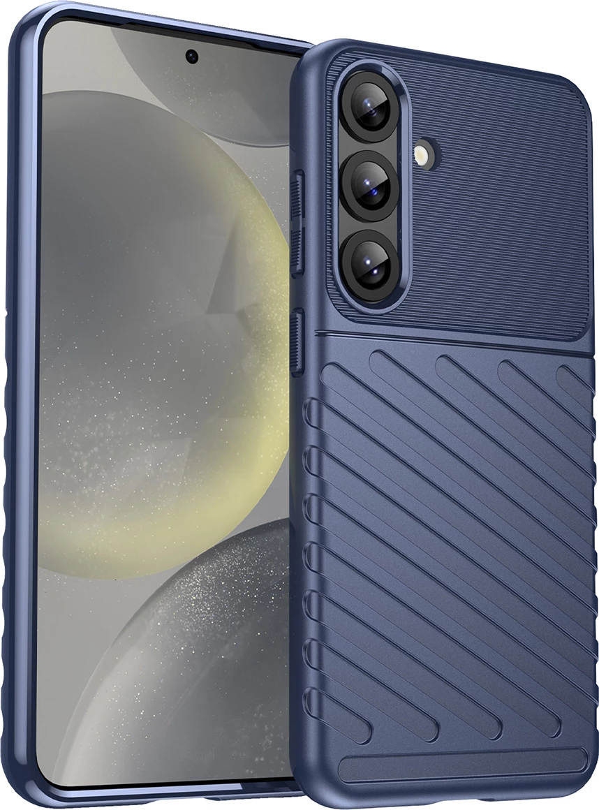 Mbështjellës Hurtel Thunder Case për Samsung Galaxy S25+, TPU, Kaltër