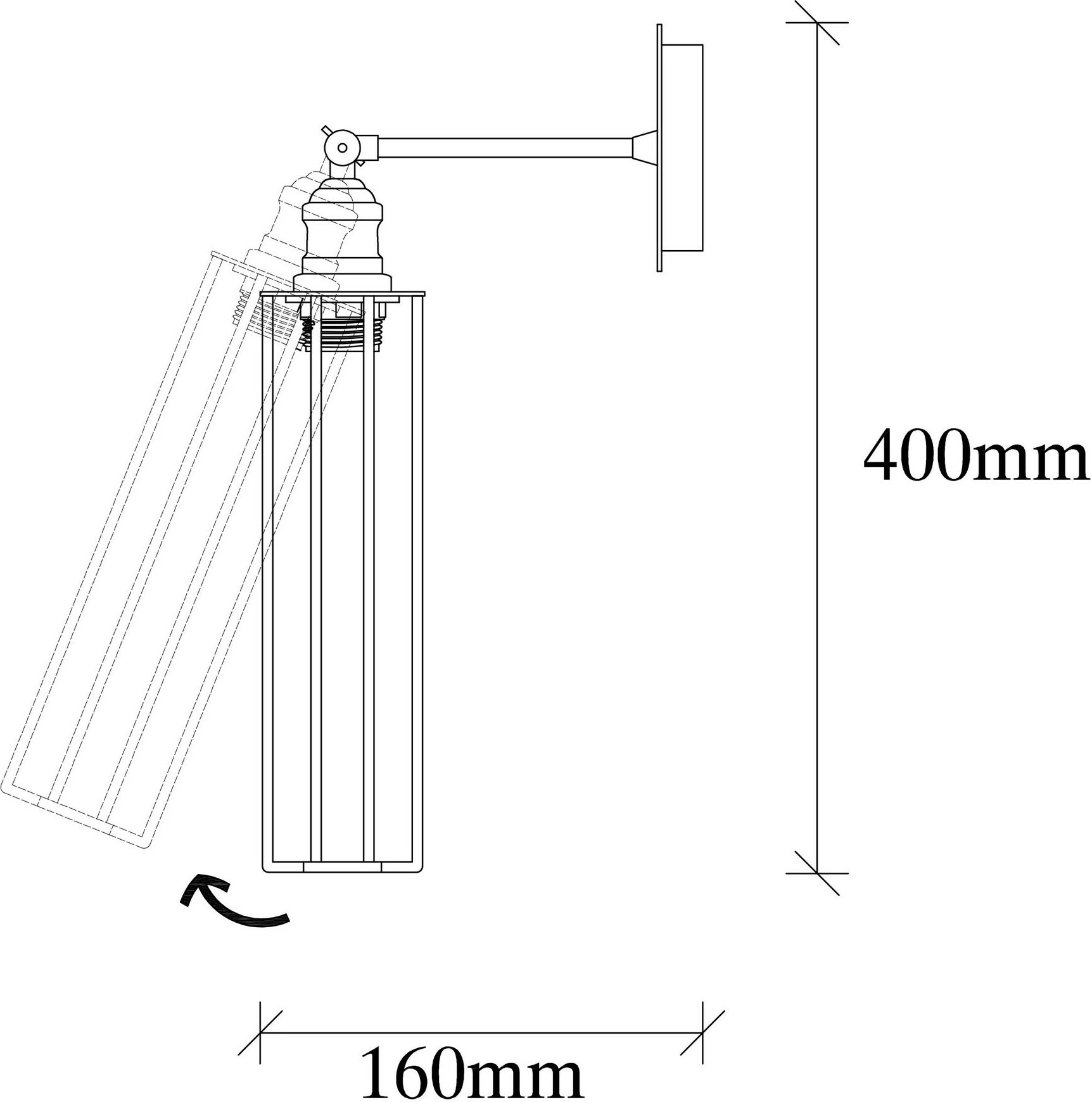 Llambë muri Opviq, Zumra - 705-A, ngjyrë e zezë