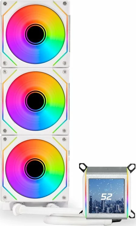 Ftohës uji AiO për CPU Lian Li Galahad II LCD SL-INF 360mm ARGB, 3x120mm