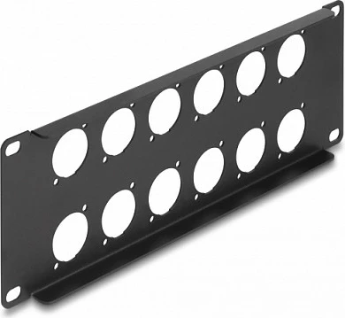 Patch panel DeLOCK 10″ 2U, 12 porta D-Type, i zi