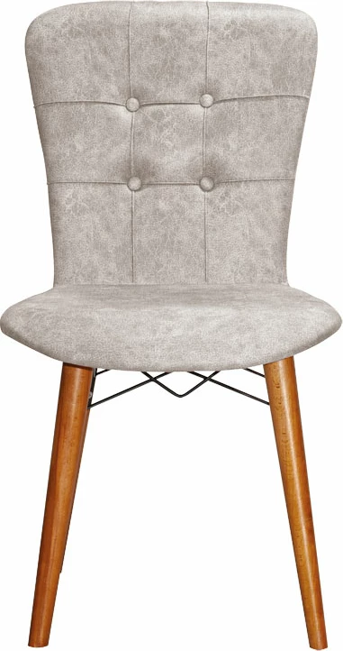 Karrige Sonora I, material stof, ngjyrë gri antike-këmbë arre