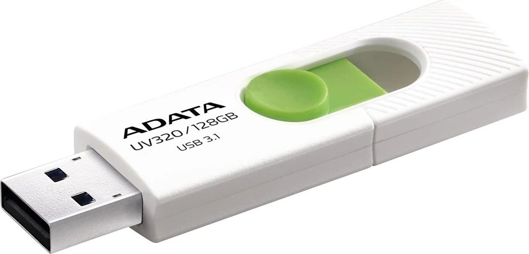 USB Flash Drive Adata UV320, 128GB, Lloji A, e gjelbër / bardhë