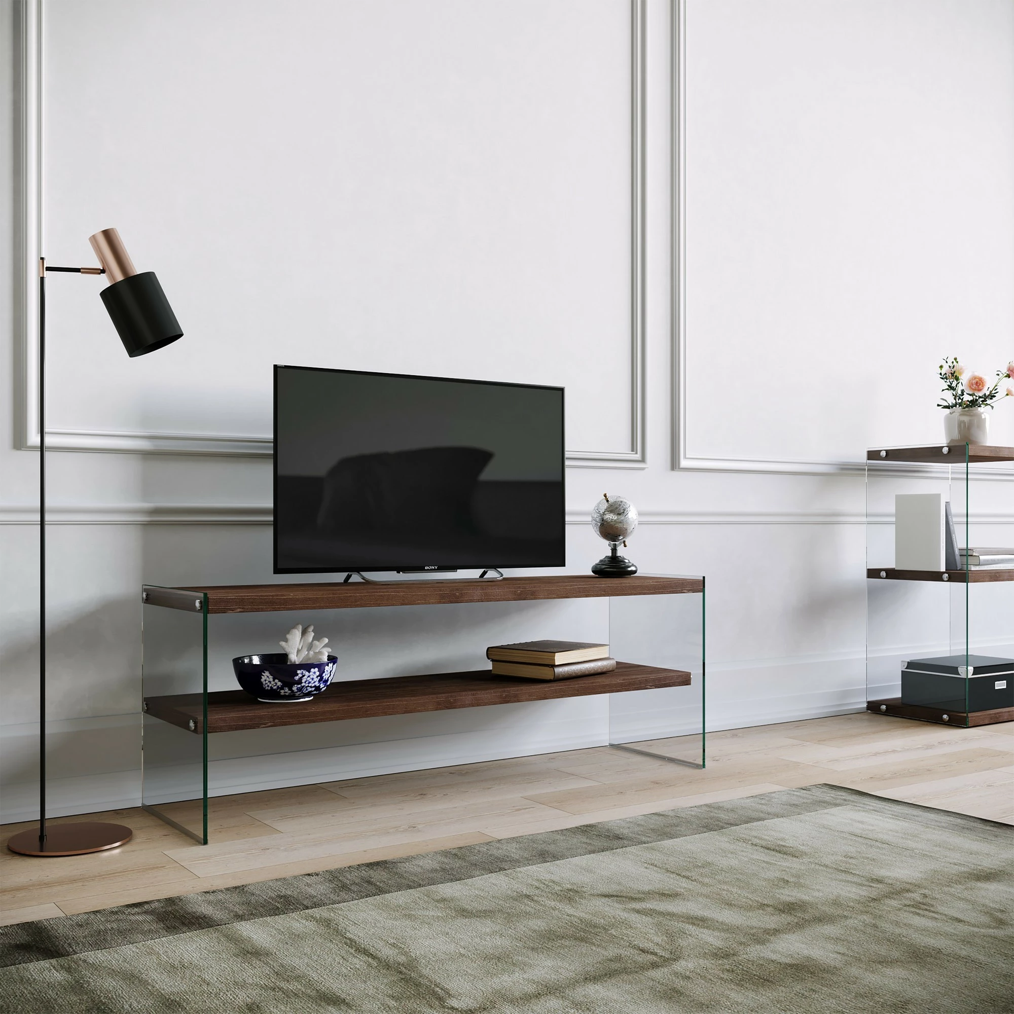 Komodë TV Hanah Home, TV1003, ngjyrë arre, 120x45x35cm