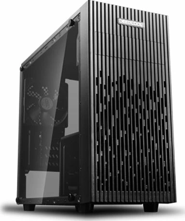 Kasë Deepcool Matrexx 30 (DP-MATX-MATREXX30), mini tower mATX/ITX, dritare xhami të kalitur, pa furnizim rryme, e zezë