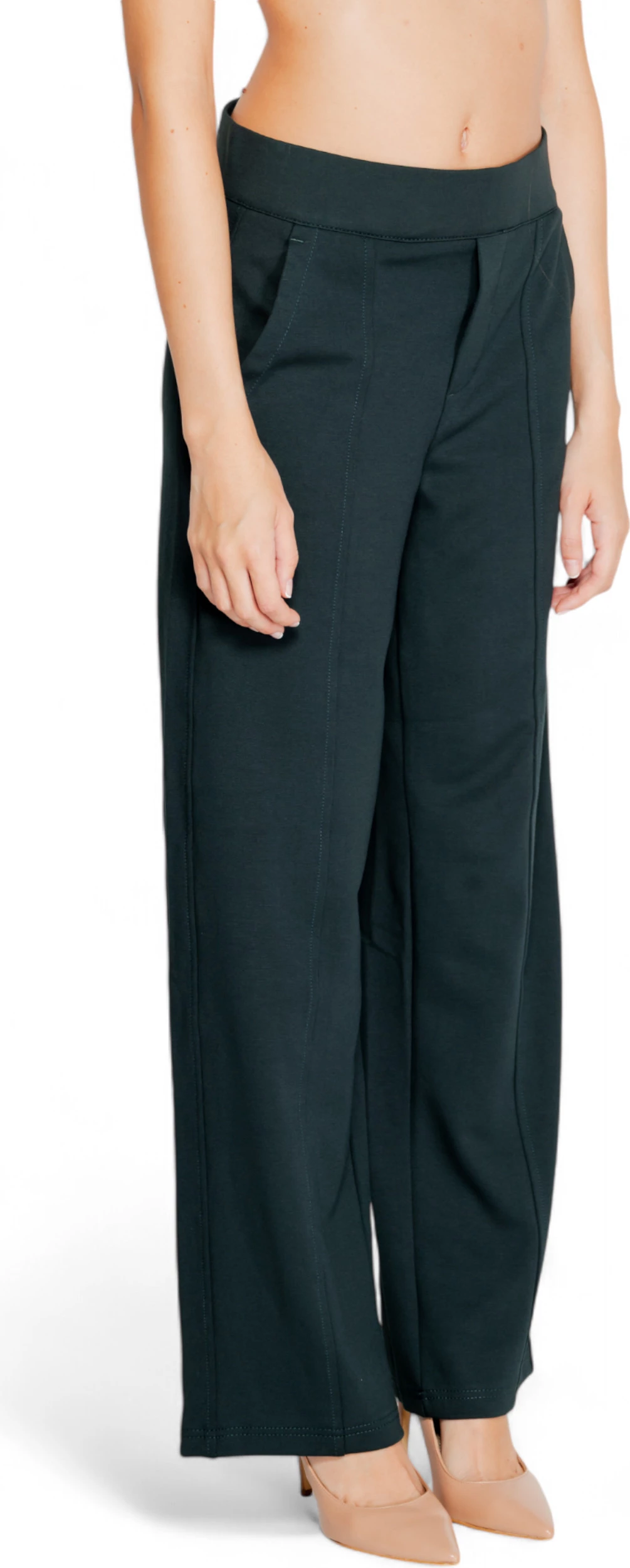 Pantallona për femra Street One LTD QR Straightleg Punto di Roma 378076, të gjelbra të errëta [Madhësia: W46 L30]