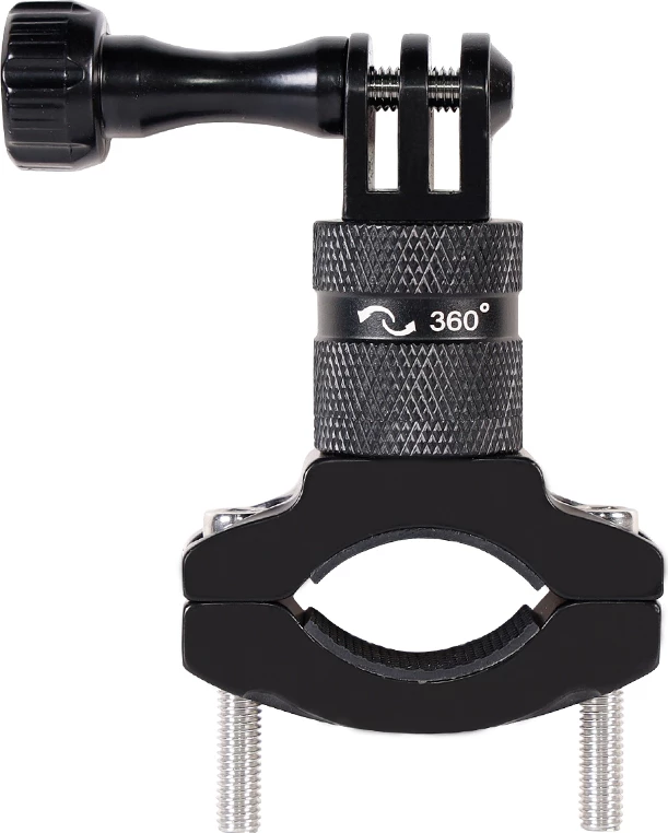 Mbajtës sportiv për kamerë, Hurtel, për biçikletë, aliazh alumini, i zi