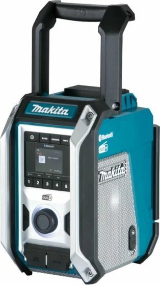 Radio pune Makita DMR115 DAB+ FM Bluetooth IP65 USB/AUX, pa bateri/karikues, blu/zi