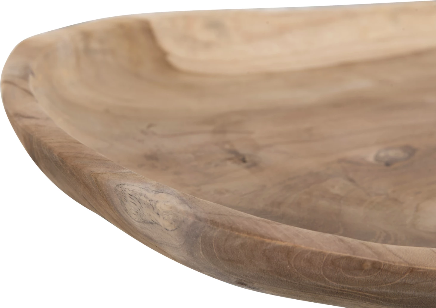 Dekor Tavoline FH4293, tepsi ovale, dru tik i ricikluar, 45x35x4H cm