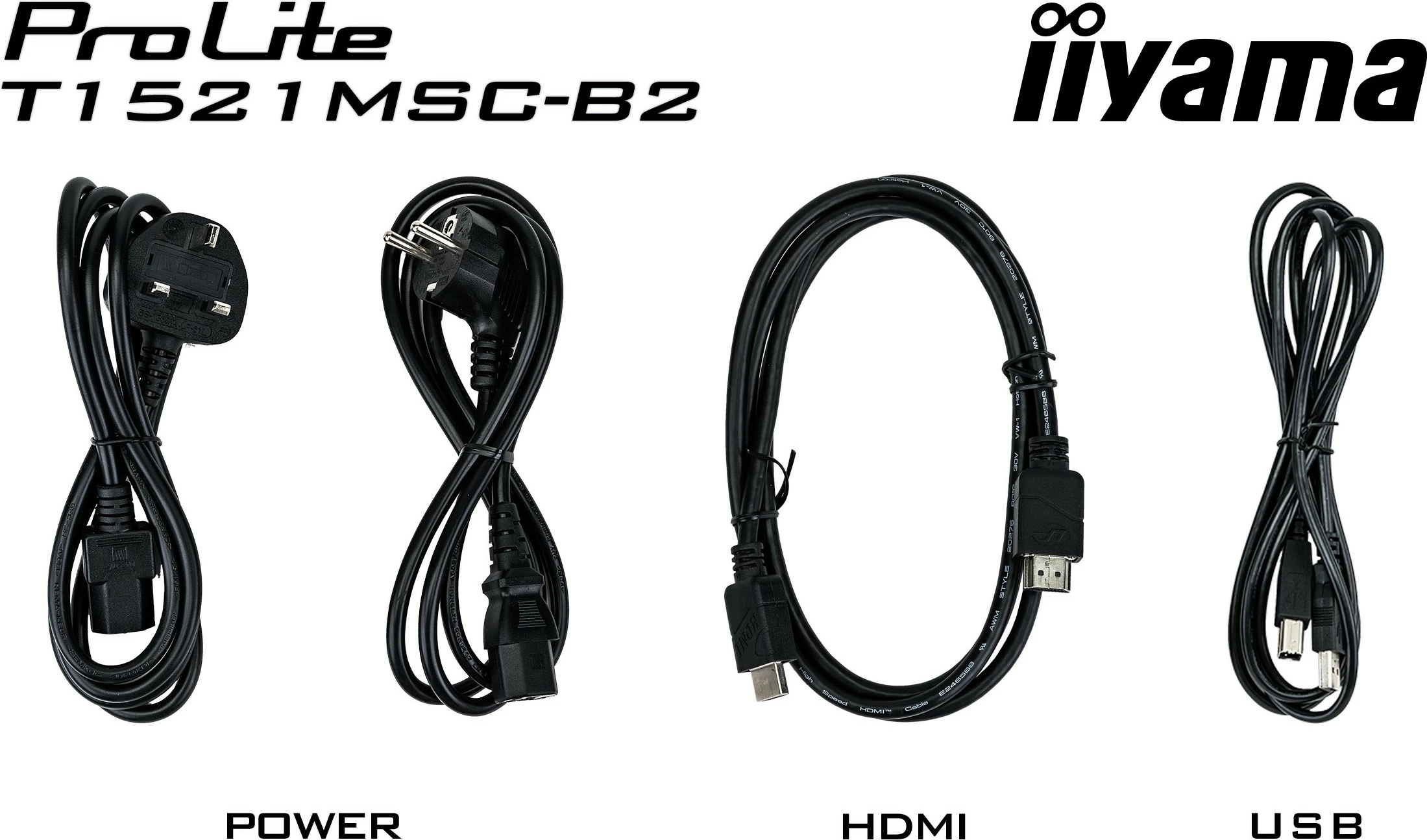 Monitor iiyama ProLite T1521MSC-B2, 15", LED, Touchscreen, i zi