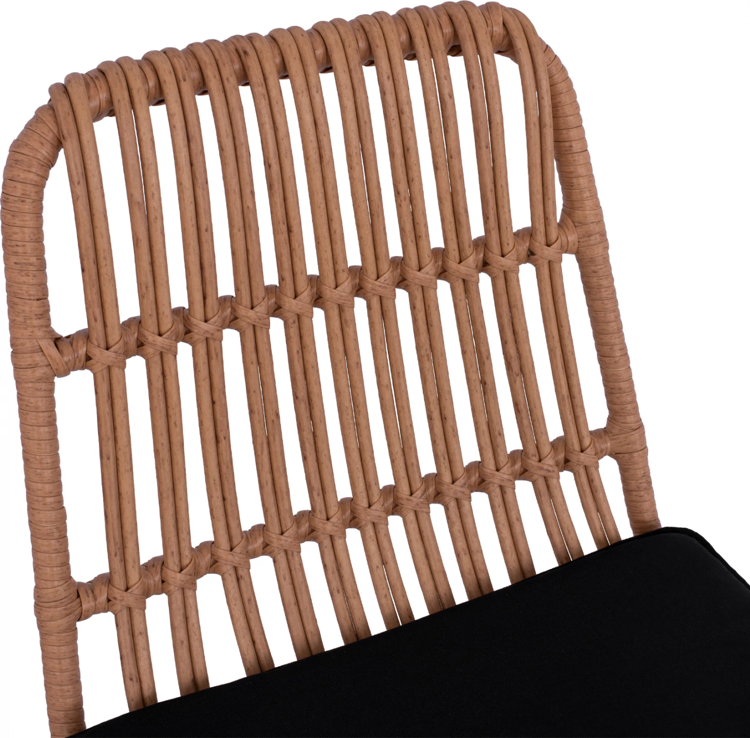 Karrige për bar metalike me jastëk Allegra FH5452 me thurje ngjyrë bezhë 56x60x109cm