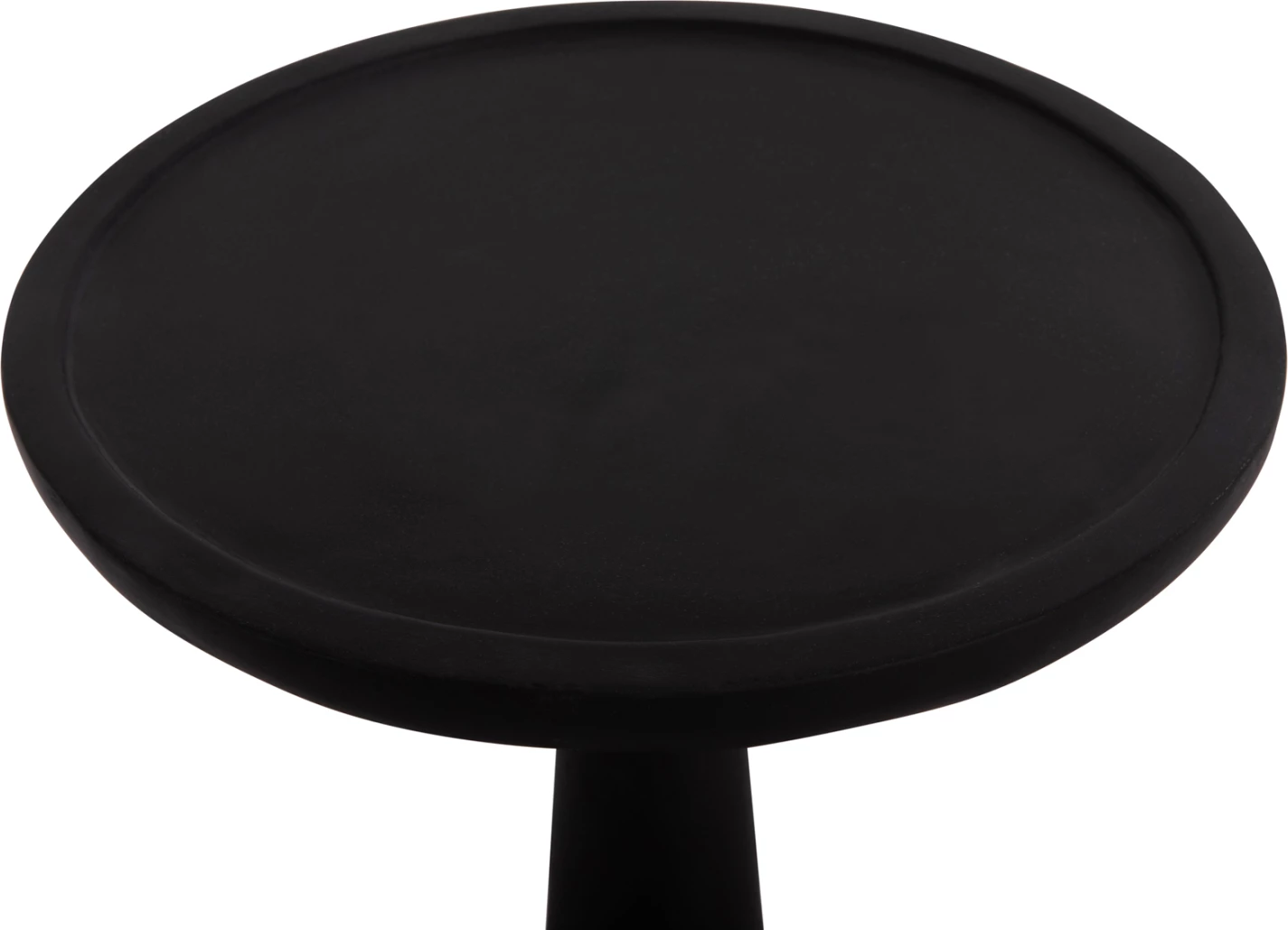 Tavolinë anësore e lartë, rrethore, ngjyrë e zezë, TORG FH18170.01, 41x62cm