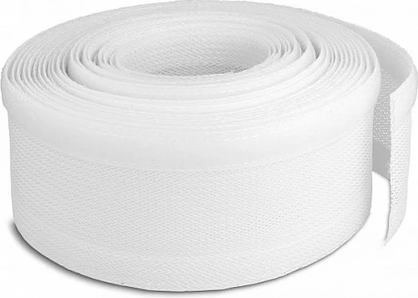Mbështjellës rrjetë për kabllo DeLOCK, 10 m x 32 mm, me Velcro, i bardhë