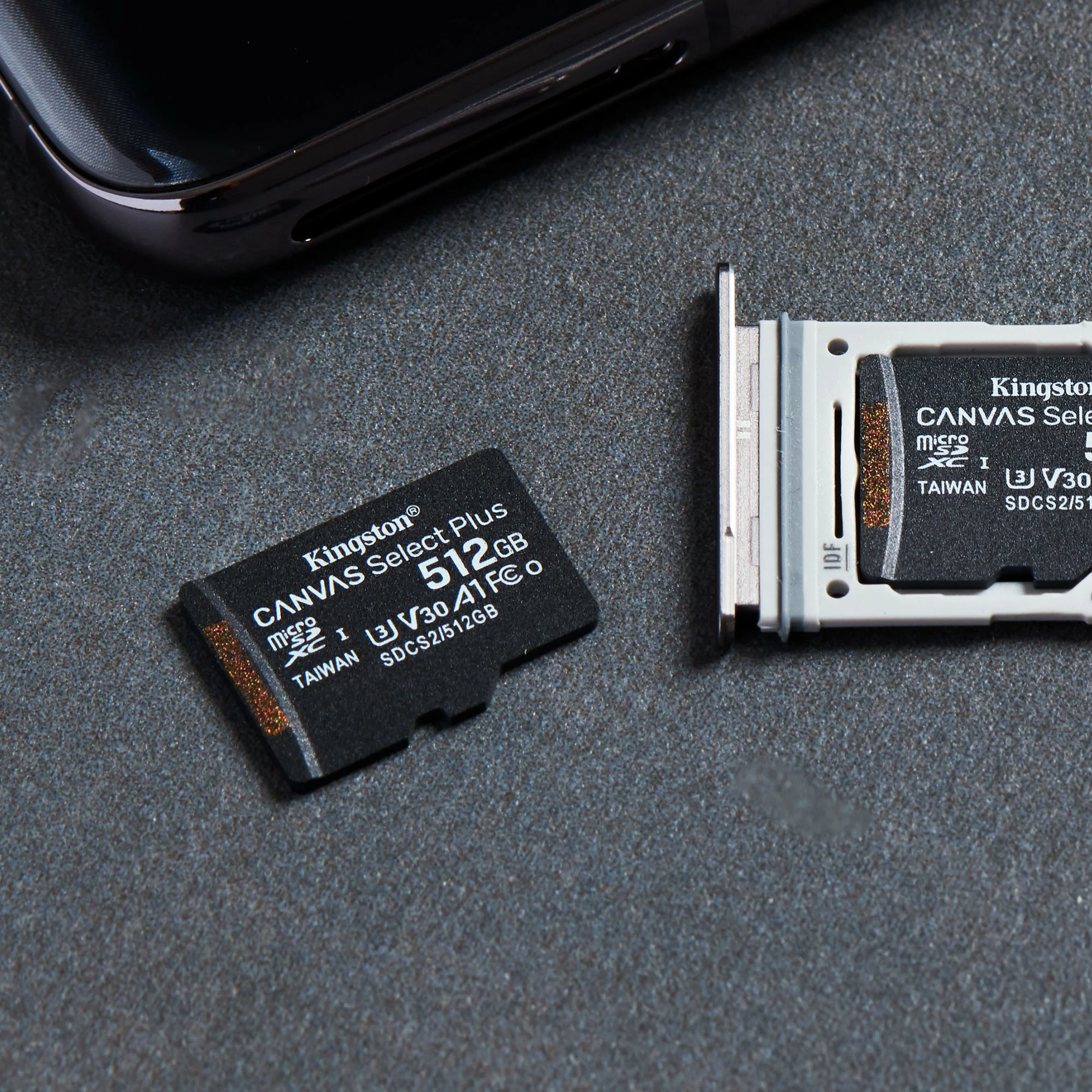 MicroSDXC Kingston Canvas Select Plus 512GB, Class 10, UHS-I, e zezë