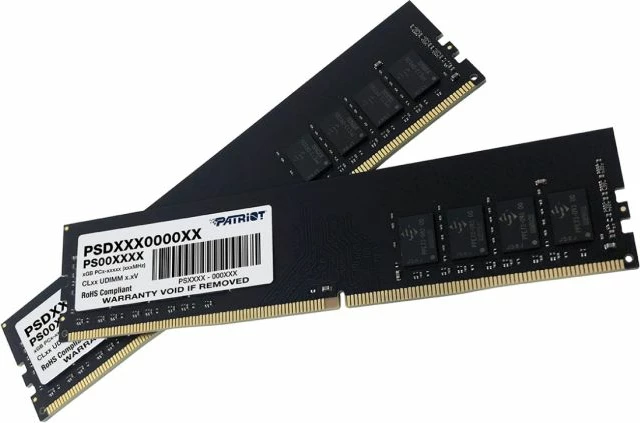 RAM Memorje Patriot Signature Line PSD416G3200K 16GB (2x8GB) DDR4 3200MHz CL22 UDIMM 1.2V, PCB e zezë, set 2 copë
