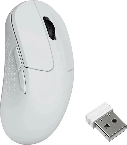 Maus Keychron M3 Mini, wireless/USB-C, PixArt PAW3950, i bardhë