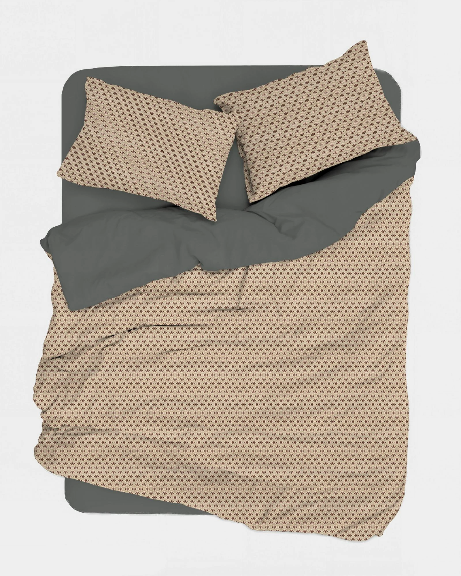 Set mbulesë për jorgan King, ngjyrë gri, L'Essentiel Linge de Maison, Dakota Kombin