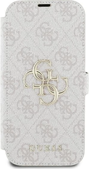 Mbështjellës Guess 4G Metal Logo për iPhone 16 Pro Max, Rozë
